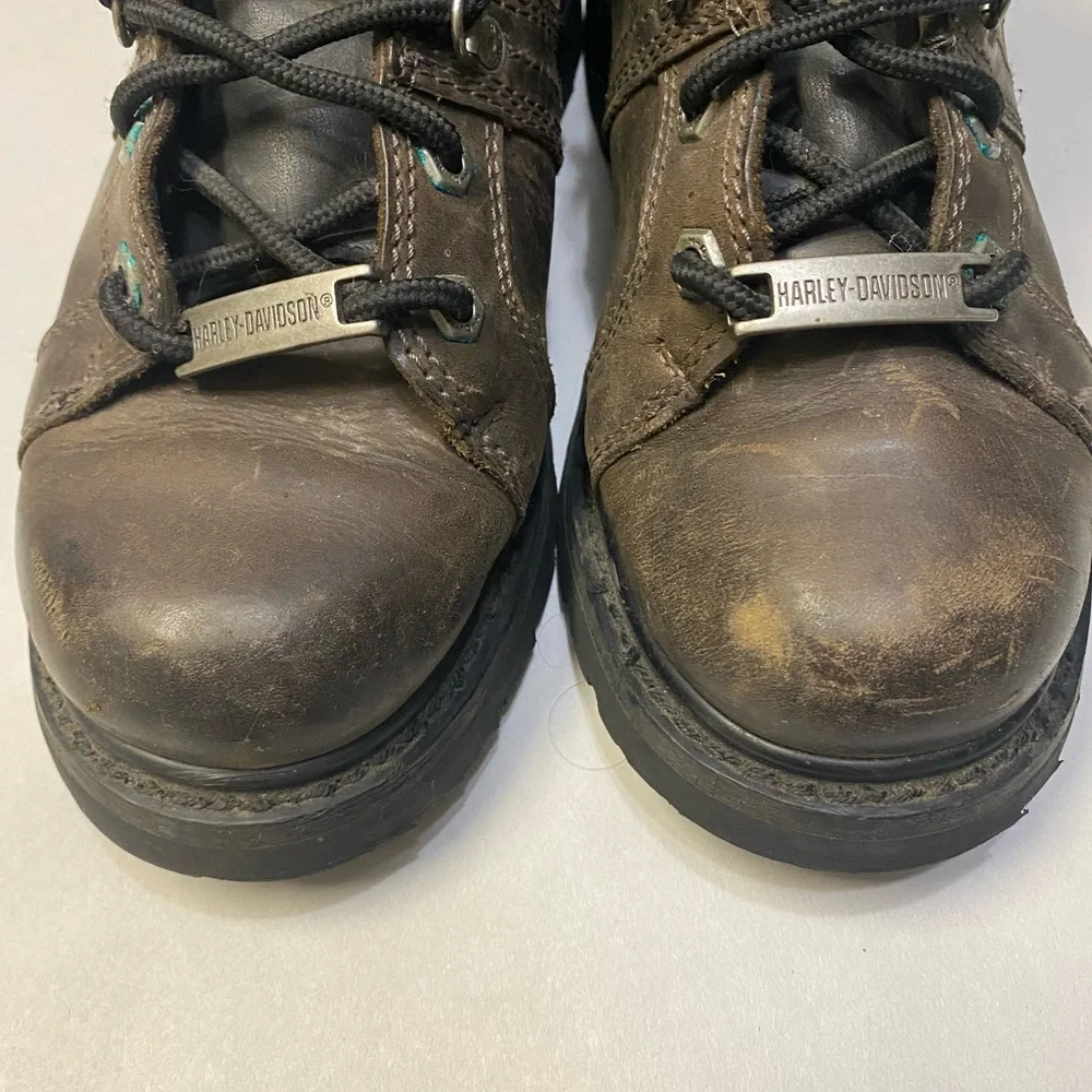 Harley-Davidson Men’s Ruskin 5-In Motorcycle Boots Size 7.5M Brown Biker Riding